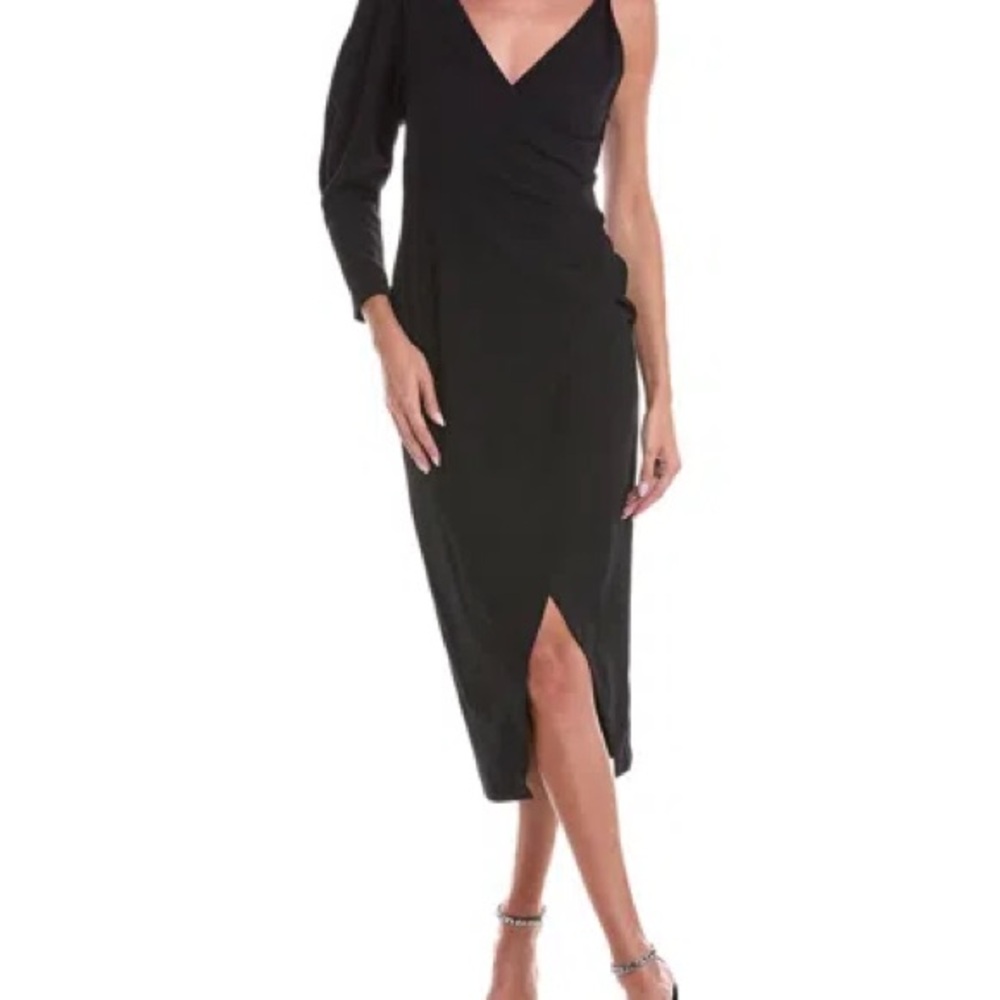 IRO Elegant Black One-Shoulder Dress